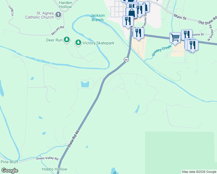 map of restaurants, bars, coffee shops, grocery stores, and more near 149 West Hilltop Lane in Nashville