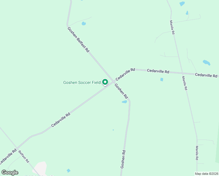 map of restaurants, bars, coffee shops, grocery stores, and more near 2262 Cedarville Road in Goshen