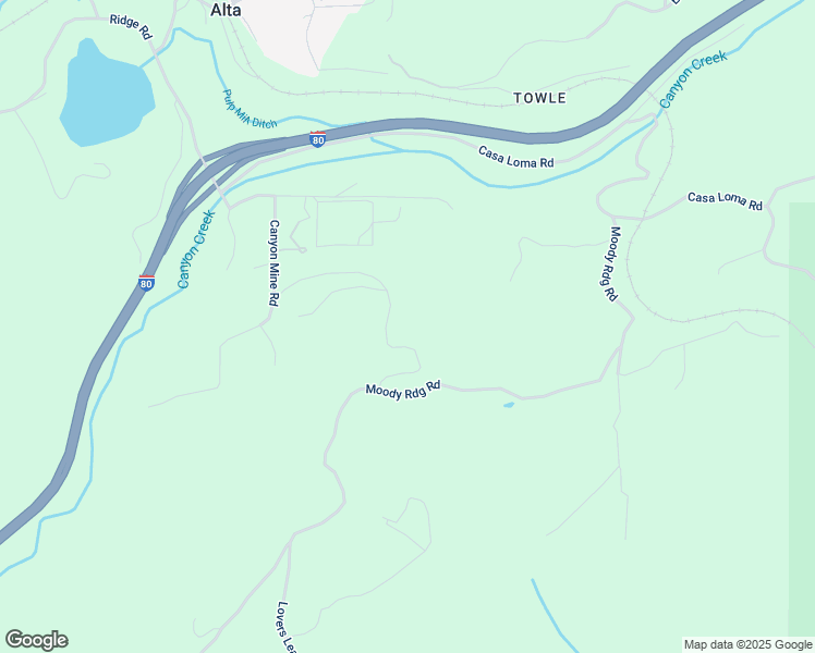 map of restaurants, bars, coffee shops, grocery stores, and more near 700 Moody Ridge Road in Gold Run