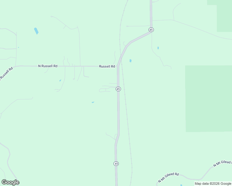 map of restaurants, bars, coffee shops, grocery stores, and more near 5265 Indiana 45 in Bloomington