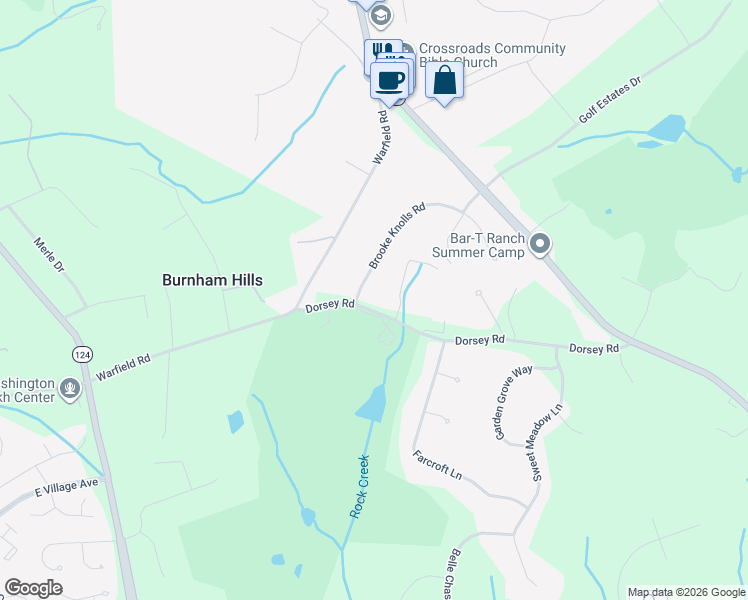 map of restaurants, bars, coffee shops, grocery stores, and more near 7009 Dorsey Road in Gaithersburg