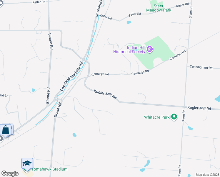 map of restaurants, bars, coffee shops, grocery stores, and more near 8500 Kugler Mill Road in Cincinnati