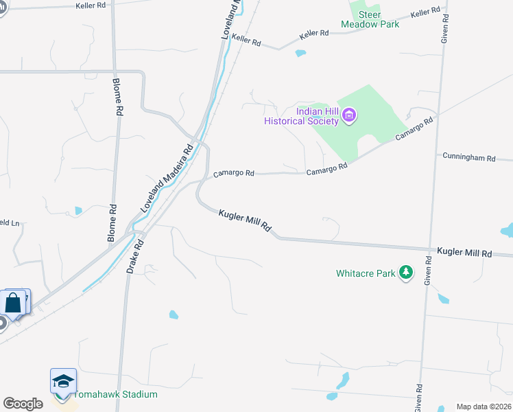 map of restaurants, bars, coffee shops, grocery stores, and more near 8500 Kugler Mill Road in Cincinnati