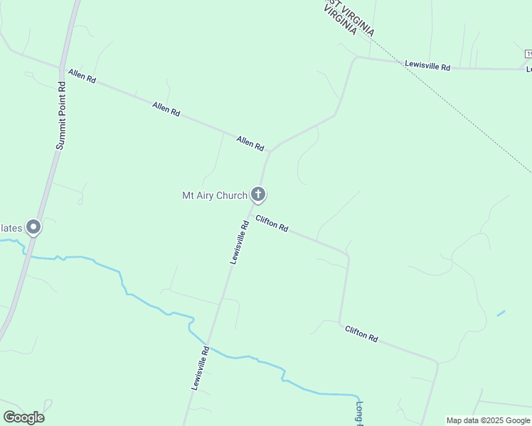 map of restaurants, bars, coffee shops, grocery stores, and more near 1232 Clifton Road in Berryville