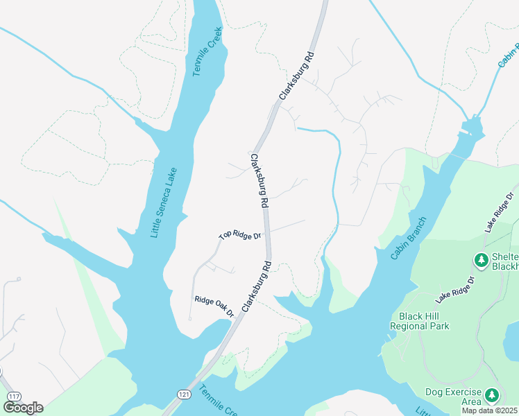 map of restaurants, bars, coffee shops, grocery stores, and more near 20820 Clarksburg Road in Boyds