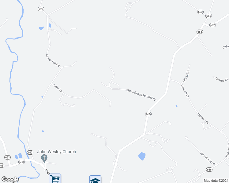 map of restaurants, bars, coffee shops, grocery stores, and more near 40421 Stonebrook Hamlet Place in Waterford