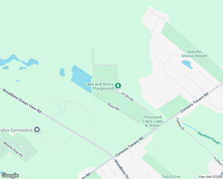 map of restaurants, bars, coffee shops, grocery stores, and more near 515 Corsons Tavern Road in Cape May County