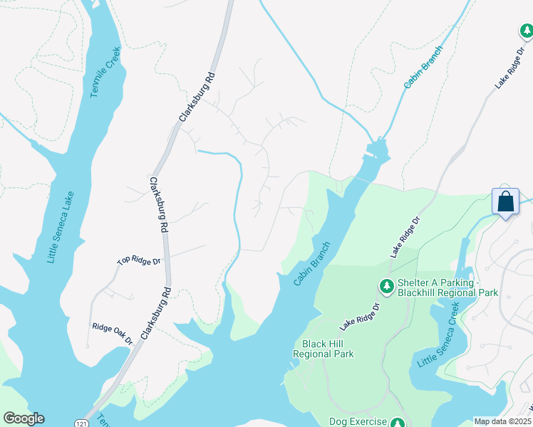 map of restaurants, bars, coffee shops, grocery stores, and more near 14405 Chrisman Hill Drive in Boyds