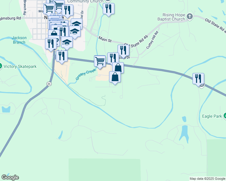 map of restaurants, bars, coffee shops, grocery stores, and more near 72 Willow Street in Nashville