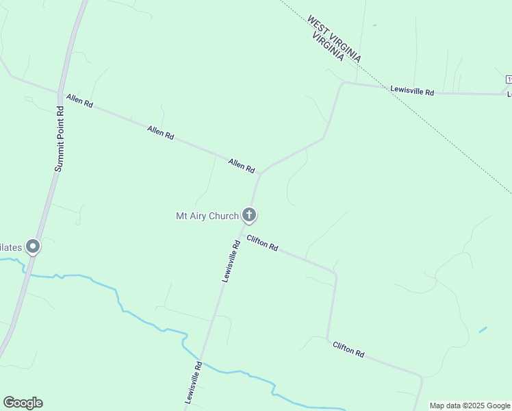 map of restaurants, bars, coffee shops, grocery stores, and more near 1150 Lewisville Road in Berryville