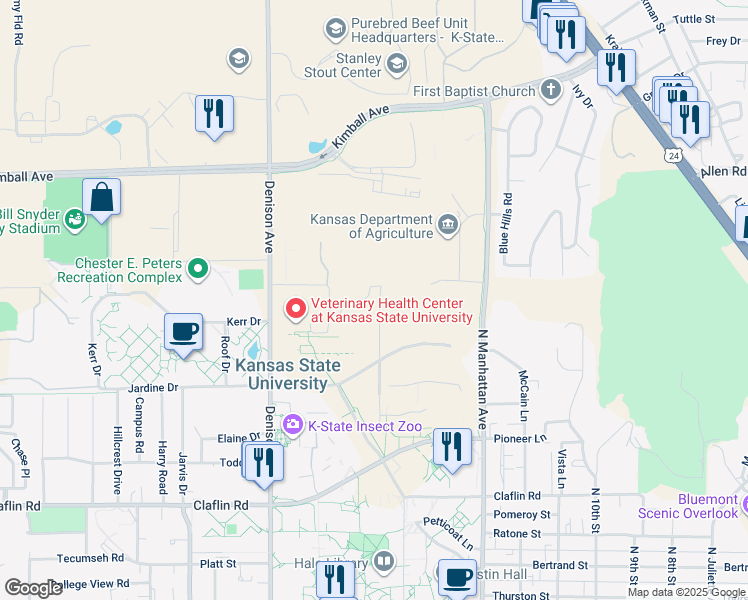 map of restaurants, bars, coffee shops, grocery stores, and more near in Manhattan