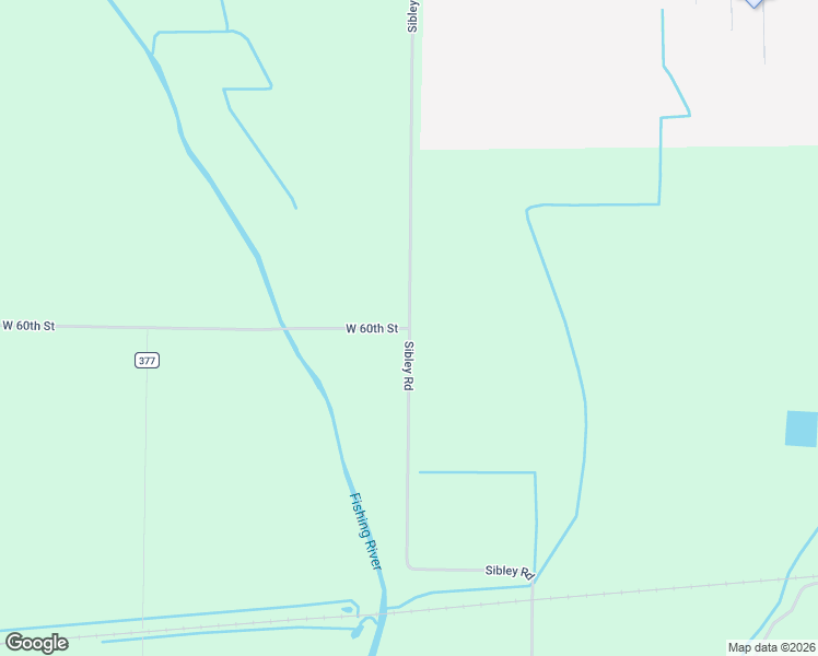 map of restaurants, bars, coffee shops, grocery stores, and more near Sibley Road in Orrick
