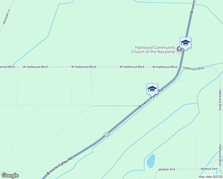 map of restaurants, bars, coffee shops, grocery stores, and more near 2350 West Hallwood Boulevard in Marysville