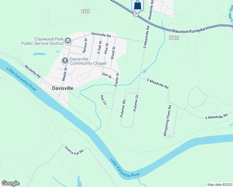 map of restaurants, bars, coffee shops, grocery stores, and more near 235 Poplar Street in Davisville