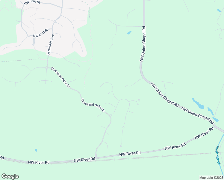 map of restaurants, bars, coffee shops, grocery stores, and more near 5900 Northwest Union Chapel Road in Parkville