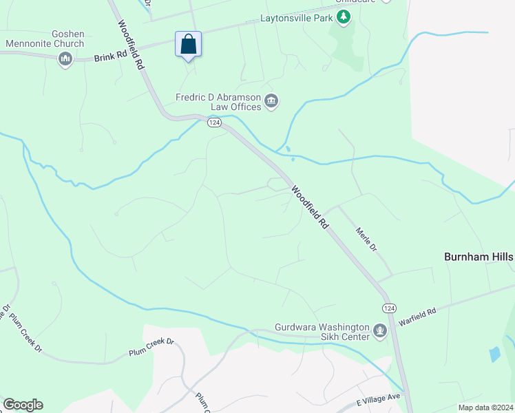 map of restaurants, bars, coffee shops, grocery stores, and more near 21042 Woodfield Road in Gaithersburg