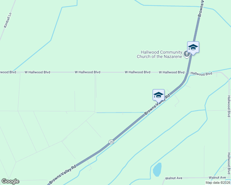 map of restaurants, bars, coffee shops, grocery stores, and more near 2350 West Hallwood Boulevard in Marysville