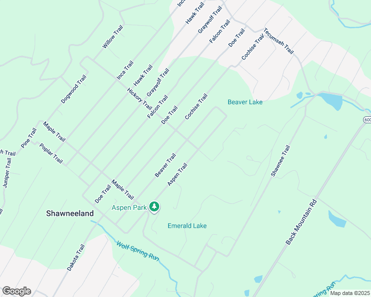 map of restaurants, bars, coffee shops, grocery stores, and more near 203 Beaver Trail in Winchester