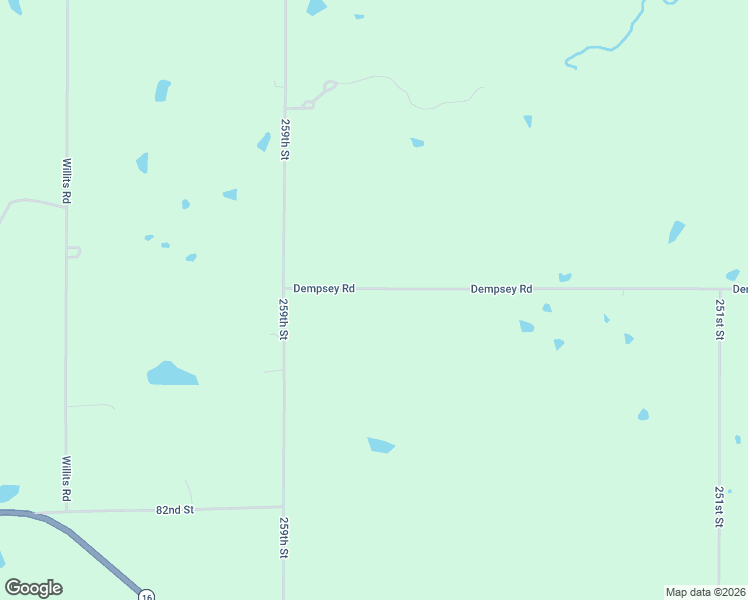 map of restaurants, bars, coffee shops, grocery stores, and more near 25789 Dempsey Road in McLouth