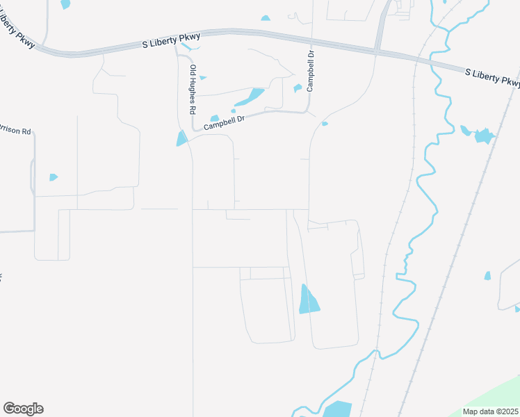 map of restaurants, bars, coffee shops, grocery stores, and more near 4500-4998 Hughes Road in Liberty