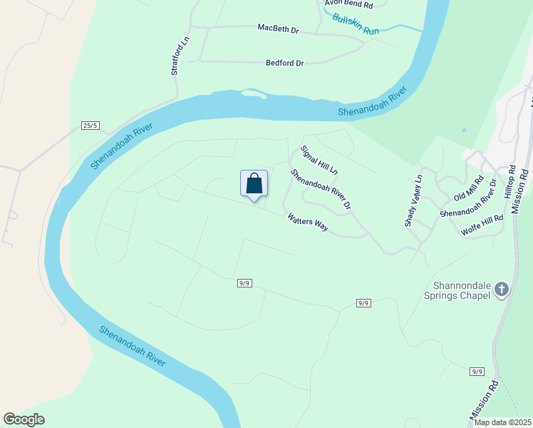 map of restaurants, bars, coffee shops, grocery stores, and more near 330 Foothill Lane in Harpers Ferry