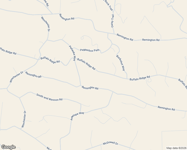 map of restaurants, bars, coffee shops, grocery stores, and more near 1404 Buffalo Ridge Road in Jefferson