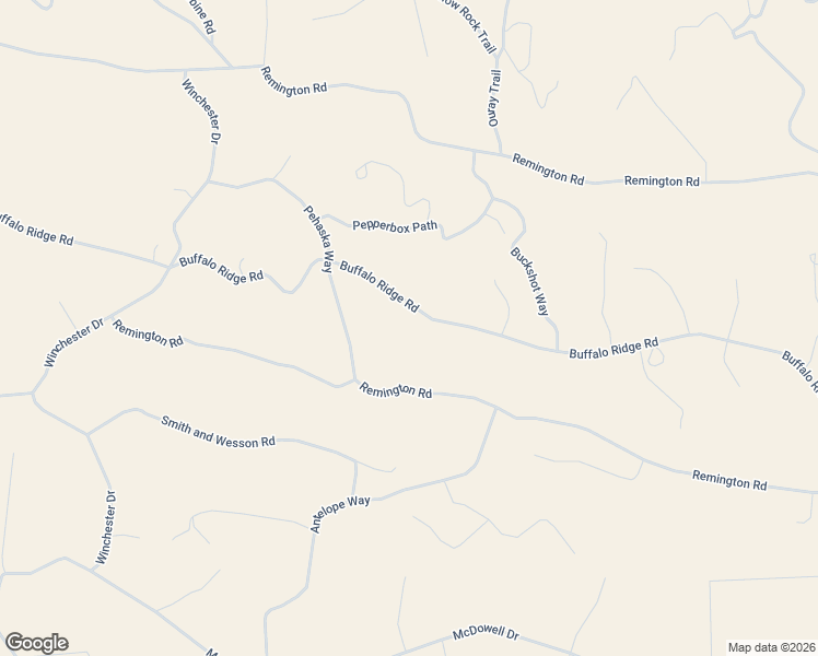 map of restaurants, bars, coffee shops, grocery stores, and more near 1404 Buffalo Ridge Road in Jefferson