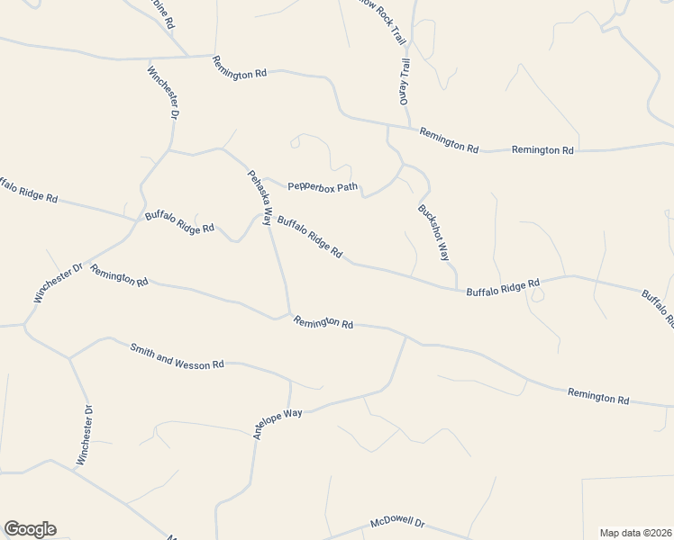 map of restaurants, bars, coffee shops, grocery stores, and more near 1404 Buffalo Ridge Road in Jefferson