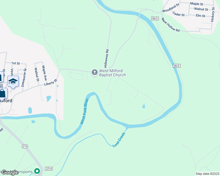 map of restaurants, bars, coffee shops, grocery stores, and more near 113 Fenton Place in Clarksburg