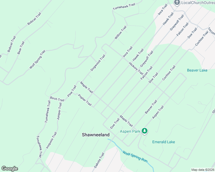 map of restaurants, bars, coffee shops, grocery stores, and more near 224 Hawk Trail in Winchester