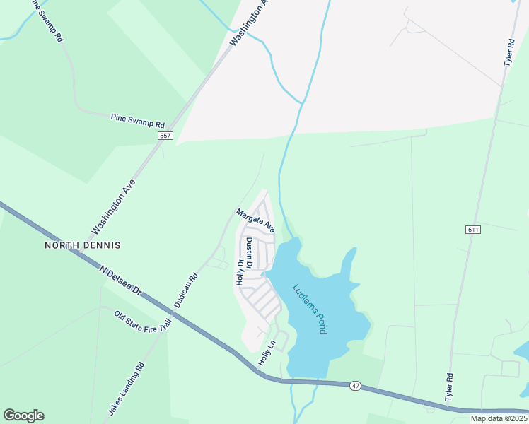 map of restaurants, bars, coffee shops, grocery stores, and more near 332 Lake Drive in Woodbine