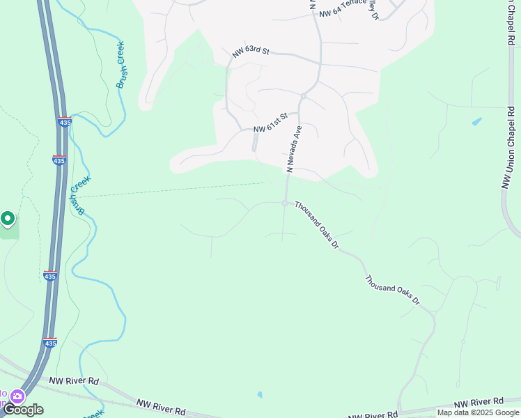 map of restaurants, bars, coffee shops, grocery stores, and more near 14593 Thousand Oaks Place in Parkville