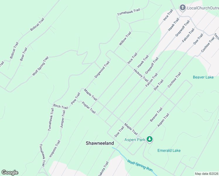 map of restaurants, bars, coffee shops, grocery stores, and more near 224 Hawk Trail in Winchester