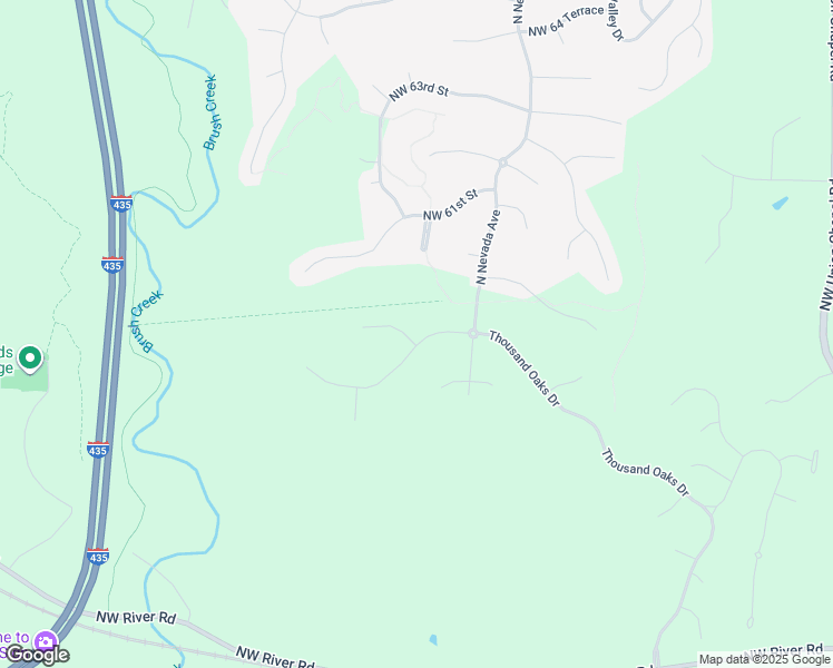 map of restaurants, bars, coffee shops, grocery stores, and more near 14593 Thousand Oaks Place in Parkville