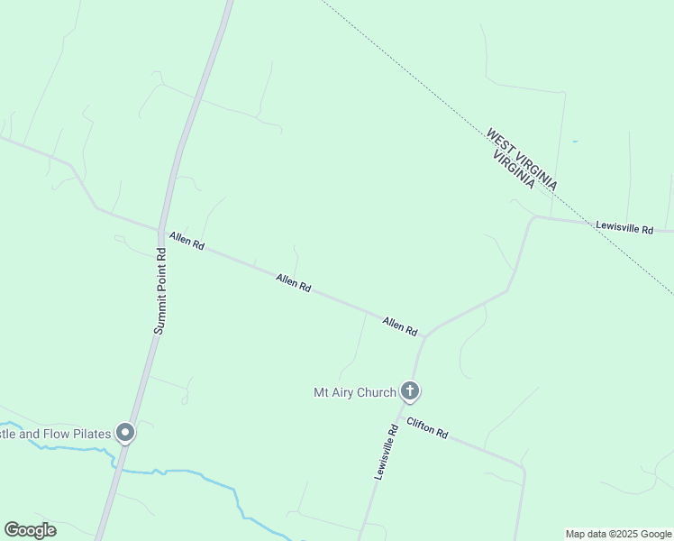 map of restaurants, bars, coffee shops, grocery stores, and more near 3079 Allen Road in Berryville