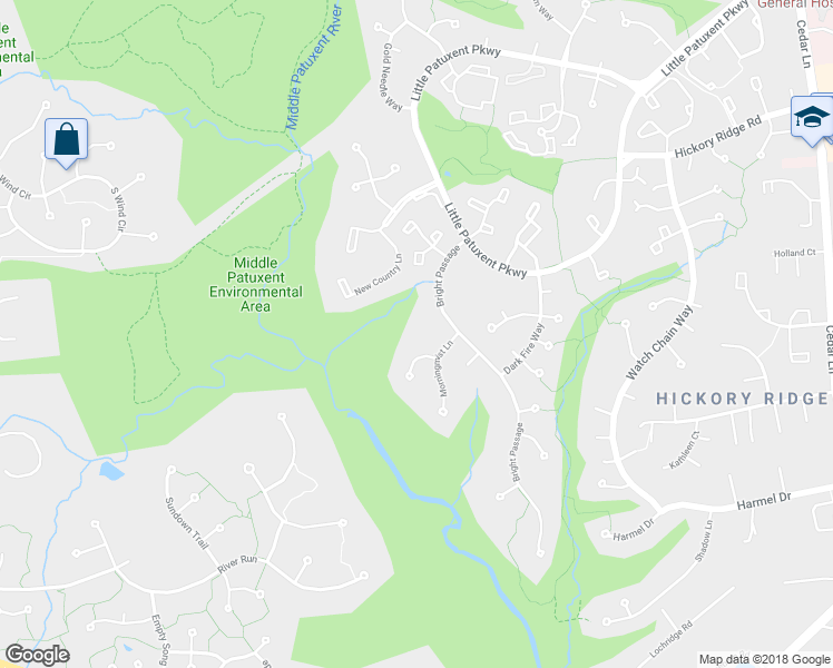 map of restaurants, bars, coffee shops, grocery stores, and more near 11710 Lightfall Court in Columbia