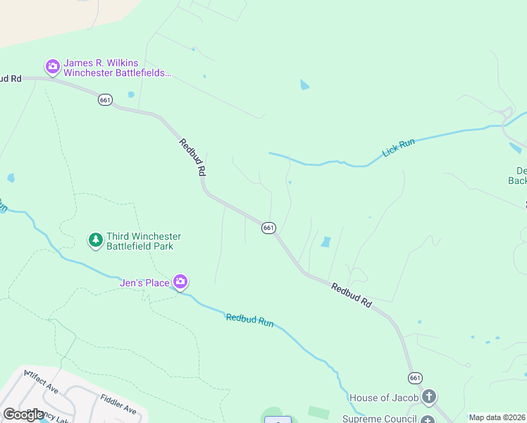 map of restaurants, bars, coffee shops, grocery stores, and more near 963-1023 Redbud Road in Winchester