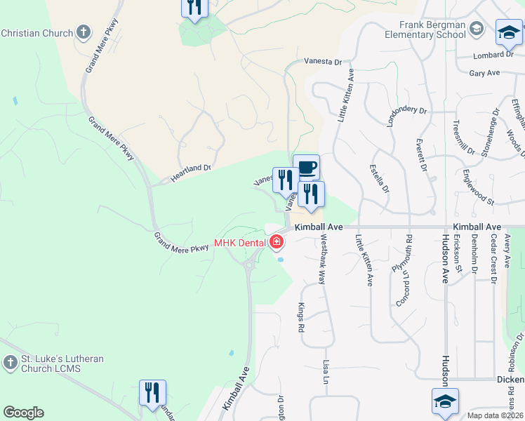 map of restaurants, bars, coffee shops, grocery stores, and more near 2013 Vanesta Place in Manhattan