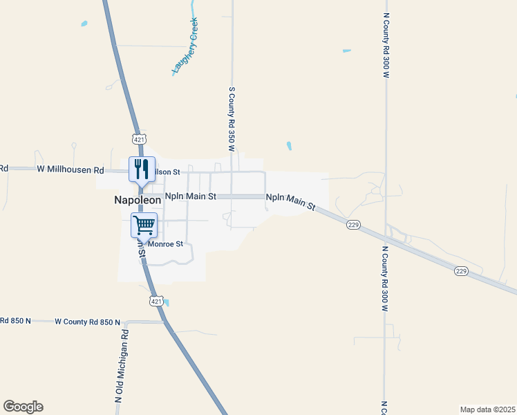 map of restaurants, bars, coffee shops, grocery stores, and more near 3419 West Napoleon Main Street in Batesville