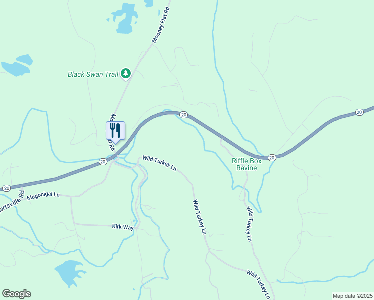 map of restaurants, bars, coffee shops, grocery stores, and more near 10044 Wild Turkey Lane in Smartsville
