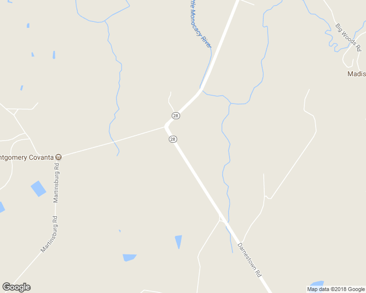 map of restaurants, bars, coffee shops, grocery stores, and more near 20725 Darnestown Road in Dickerson