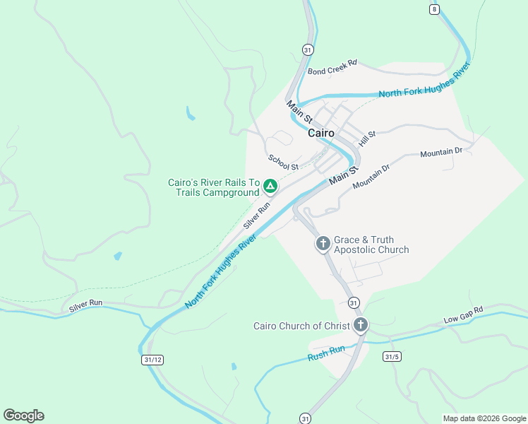 map of restaurants, bars, coffee shops, grocery stores, and more near 227 Silver Run in Cairo