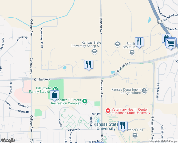 map of restaurants, bars, coffee shops, grocery stores, and more near 2117 Denison Avenue in Manhattan