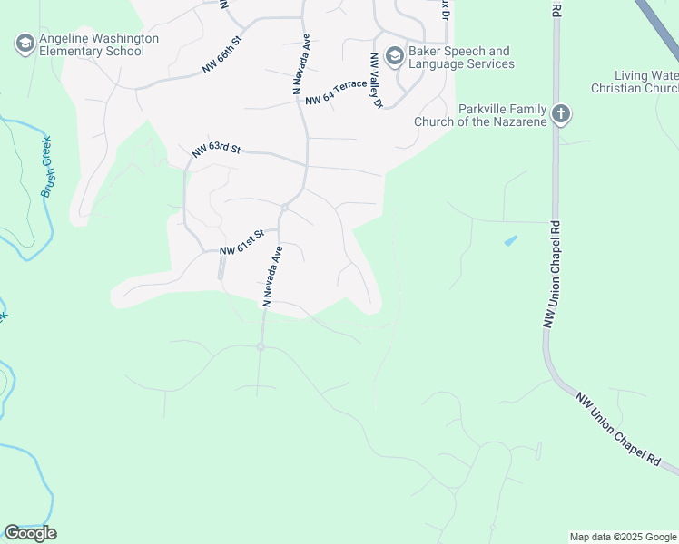 map of restaurants, bars, coffee shops, grocery stores, and more near 14050 Northwest 61st Court in Kansas City