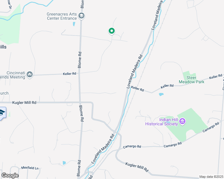 map of restaurants, bars, coffee shops, grocery stores, and more near 8350 Eagle Ridge Drive in Cincinnati