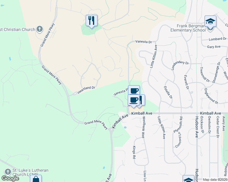 map of restaurants, bars, coffee shops, grocery stores, and more near 2029 Vanesta Place in Manhattan