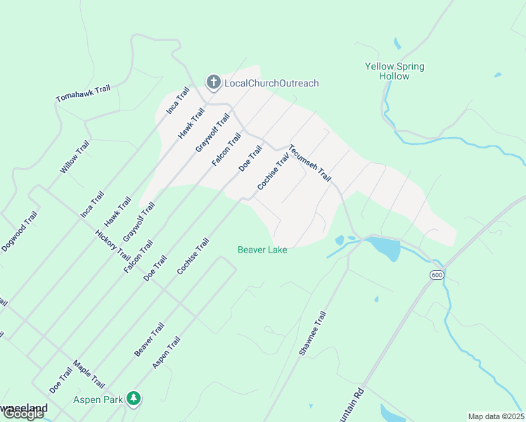 map of restaurants, bars, coffee shops, grocery stores, and more near 102 Caribou Trail in Winchester
