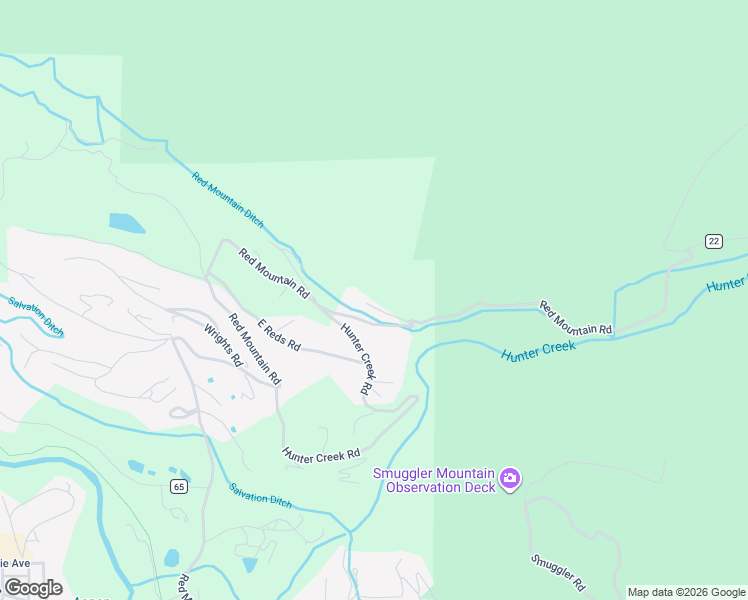 map of restaurants, bars, coffee shops, grocery stores, and more near 2131-2199 Red Mountain Ranch Rd in Aspen