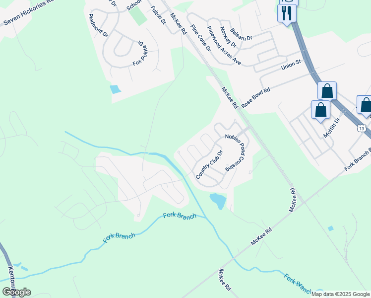 map of restaurants, bars, coffee shops, grocery stores, and more near 116 Casselberry Lane in Dover