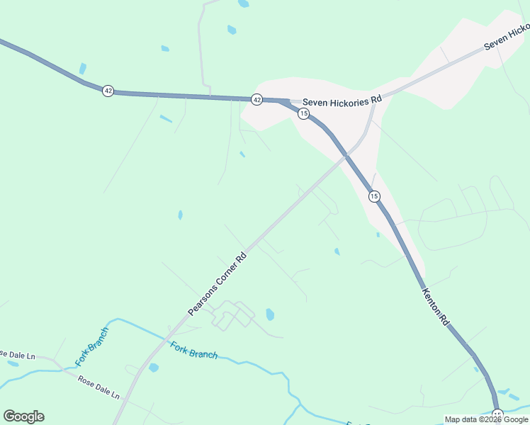 map of restaurants, bars, coffee shops, grocery stores, and more near 7287 Pearsons Corner Road in Dover